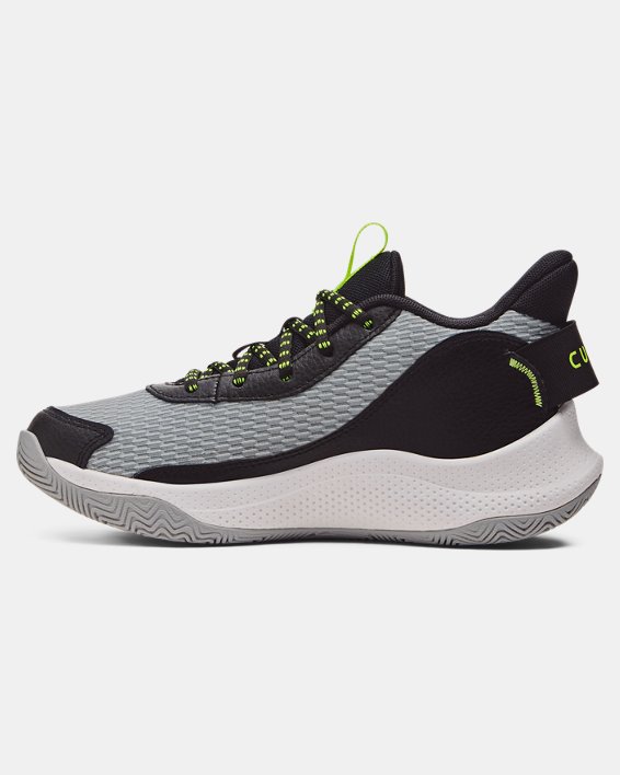 Grade School Curry 3Z7 Basketball Shoes in Gray image number 1